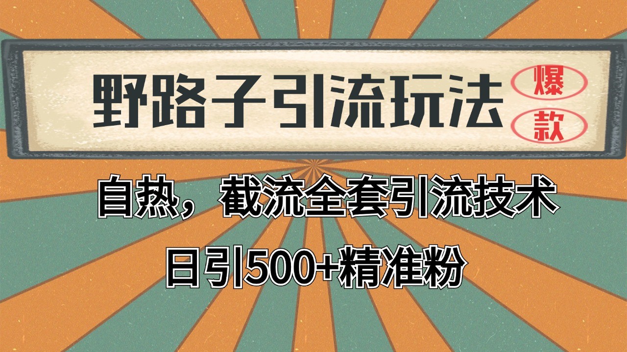 抖音小红书视频号全平台引流打法，全自动引流日引2000+精准客户网赚项目-副业赚钱-互联网创业-资源整合久久网创网